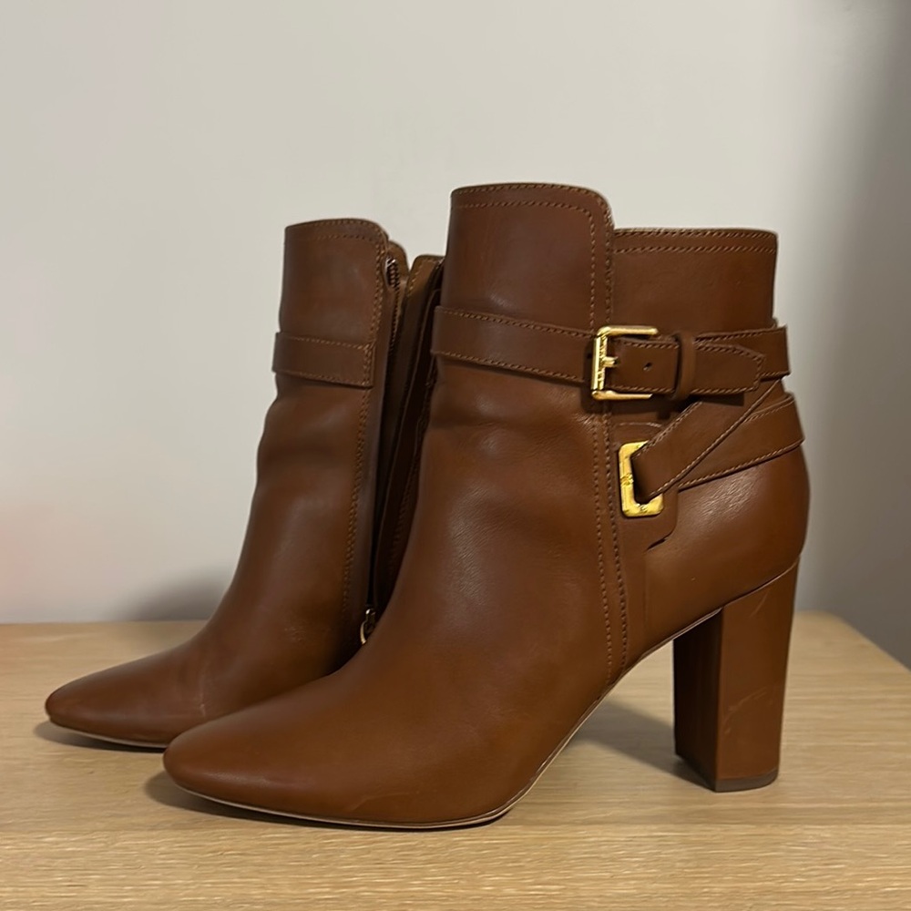 Brown Leather Ankle Boots